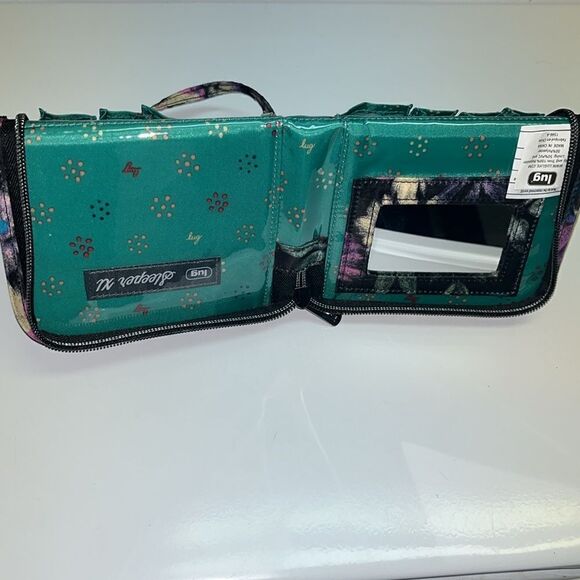 Lug Sleeper XL - Navy Bloom Organizer for Makeup Brush and Accessories - Picture 10 of 16